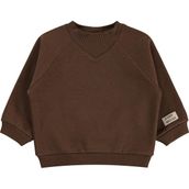 Civil Baby Keep Smiling Etiketli Basic 6-18 Ay Kahverengi - Koyu Kahve Sweatshirt
