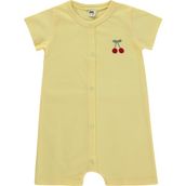 Civil Baby Kiraz Baskılı 6-18 Ay Sarı Tulum