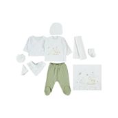 Civil Baby Kız Bebek 10'lu Zıbın Setleri 0-1 Ay Yeşil