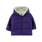 Civil Baby Kız Bebek Mor 6-18 Ay Kapüşonlu Mont
