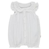 Civil Baby Kol ve Yaka Fırfırlı 6-18 Ay Beyaz Tulum