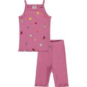 Civil Baby Meyveler Empirme Askılı 6-18 Ay Pembe Takım