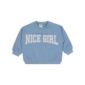 Civil Baby Nice Girl Baskılı 6-18 Ay Mavi Sweatshirt