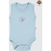 Civil Baby Organik Çıtçıtlı 0-18 Ay Mavi Bebek Badi