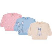 Civil Baby Tavşan Baskılı 3'lü Set 6-18 Ay Sweatshirt