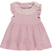 Civil Baby Yaka Dantelli 6-18 Ay Pudra - Somon Elbise