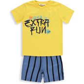 Civil Boys Extra Fun Baskılı 2-5 Yaş Sarı - İndigo Takım