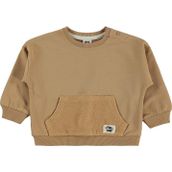 Civil Etiketli Basic 6-18 Ay Kahverengi Bebek Sweatshirt