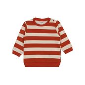 Civil Kalın Çizgi Empirme 6-18 Ay Turuncu Bebek Sweatshirt