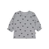Civil Kalp Baskılı 6-18 Ay Gri Bebek Sweatshirt