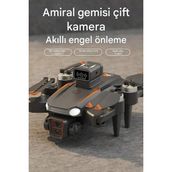 Ciyu Ticaret JS26H Drone Çift Hd Kameralı Akıllı Takip Engel Kaçınma Özellikli Ultra Drone - Siyah