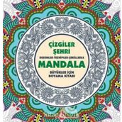 Çizgiler Şehri Mandala Büyükler için Boyama Kitabı Anonim Yayıncılık