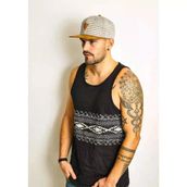 Çizgili Erkek Snapback Haki Şapka 5887