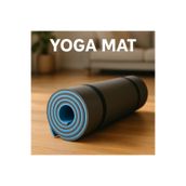 CKSpor 16MM Mavi-Siyah Pilates Matı – Ekstra Kalın Yoga ve Egzersiz Minderi