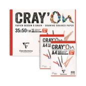 Clairefontaine 120 GR A5 50 Yaprak Cray'On Üstten Spiralli Çizim Defteri