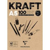 Clairefontaine 96544C Kraft Yapışkan Kenarlı A4 Defter
