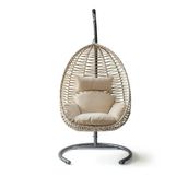 Clas Swing Krem Rattan Krem Oturumlu Salıncak