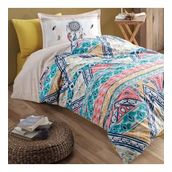 Clasy Boho V1 Bej Genç Ranforce Tek Kişilik Nevresim Takımı