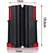 Clifton Her Masa Için Uygun Mekanizmalı Masa Tenisi Filesi 2 Raket 3 Top Set Kırmızı- Siyah