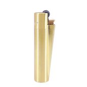 Clipper Özel Kutusunda Metal Çakmak - Mat Sarı (Brushed Gold)