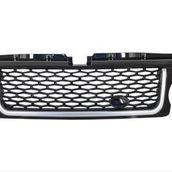 Cmk Land Rover RR Sport 2005-2009 İçin Uyumlu Gri Şeritli Siyah Panjur
