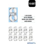 Cocovia ( 10 Adet ) Şeffaf Silikon Kapı Kolu Stoperi-Pencere/kapı Arkası Stoperi-Kapı Duvar Koruma Aparatı