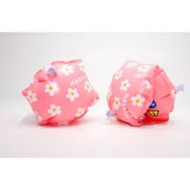 Çocuk Yüzücü Kolluğu - 11 / 30 Kg - Pembe / Çiçek Baskıl Meridyendukkan Nabaiji