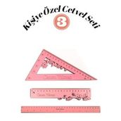 Çocuklara Özel Cetvel Seti 3 Lü Ahşap Cetvel Size Özel Cetvel