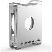 Codegen Mac Mini M4/m4 Pro 9 In 1 Type-C Nvme SSD Alüminyum Çevirici Stand Docking Station CDG-NSC201 - Gri - Metal