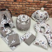 Çok Amaçlı Babynest, Puset Örtüsü ve Minderi, Alt Açma ve Battaniye, Nevresim Takımı, Emzirme Minderi, Emzirme Önlüğü 15'li Set