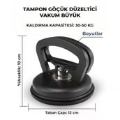 Çok Amaçlı Vakumlama Araç Göçük Düzeltme Kaporta Çektirme Aparatı Vantuz Büyük Boy 12 Cm