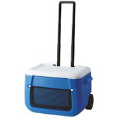 Coleman Poly-Lite Wheeled Mesh 50 QT Tekerlekli 47.3 lt Mavi Beyaz Soğutucu Buzluk