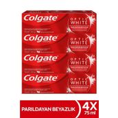 Colgate Optic White Parıldayan Beyazlık 4x75 ml Diş Macunu