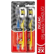 Colgate Zigzag Charcoal Diş Arası Temizliği Orta 1+1 2 Adet Diş Fırçası