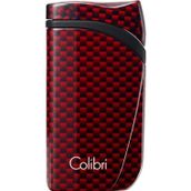 Colibri Falcon Karbon Desenli Kırmızı Puro Çakmağı