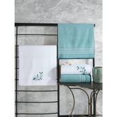 Colorful 4'lü Havlu Mint-Beyaz Hamam Seti