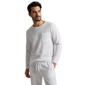 Combattente Organik Müslin Erkek Takım, Pijama Takımı, 2li Takım, Kırık Beyaz, XL Beden