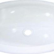 Comet 380x200 mm Polistiren Mini Oval Beyaz Karavan Lavabosu