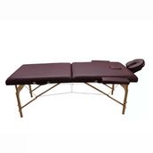 Comfort Plus Masaj Masası Bordo | Ahşap Ayaklı, Ayarlanabilir Yükseklik, Taşıma Çantalı GM-201