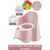 Comfort Taşınabilir Lazımlık – Çocuk Tuvalet Eğitimi Alıştırma Lazımlığı Pembe 5Top