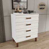 Comiet Zen 4 Çekmeceli Mdf Şifonyer - Beyaz