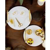 Commitment Gold Polyester Nişan Tepsisi BRONZ