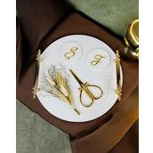 Commitment Polyester Söz Nişan Tepsisi gold