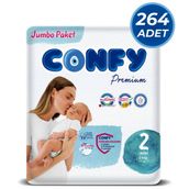 Confy Premium No:2 Mini 264 Adet Bebek Bezi