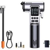 Coofbe 4in1 150PSI 4000MAH Şarjlı Araç Lastik Şişirme Pompası+Emniyet Kemer Kesici+Cam Kırıcı+Led Işıklı - Amber