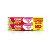 Cook Ekonomik Büyük Buzdolabı Poşeti, 30 x 42 cm, 80 Yaprak, Şeffaf