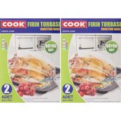 Cook Fırın Torbası, Büyük Boy 45 cm x 50 cm (2 Adet/Kutu içi) 2li paket