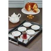 Cooker CKR4144 Porselen Beyaz Çay Tabağı 6 Lı