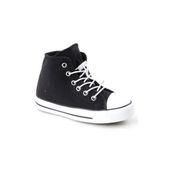 Cool Luis Siyah Uzun Konvers Unisex Çocuk Keten Ayakkabı