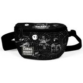 Coral High 11552 Siyah Galaxy Desenli Bel Çantası